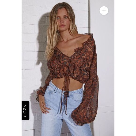 ✨Prairie Sz XS Top Leopard SNDYS The Label✨ - Picture 8 of 15